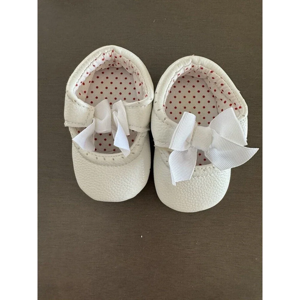 Baby Girl shoes lot Adidas moccasins 1st Christmas hat Koala tights Sz 6-12 M